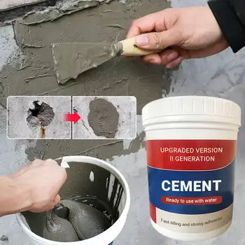 300g iute Uscat Ciment rezistent la apa de Scurgere de Podea de Reparații de Perete Alb/Negru Mortar de Ciment