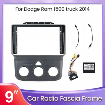 2 Din Android Capul Unitate Radio Auto DVD Kit Cadru pentru DODGE RAM 1500 Camion 2014 Auto Stereo de Bord Panoul de Plastic Fascia Trim Bezel