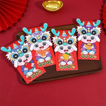 2024 Plicuri Roșu Anul Nou Chinezesc Dragon Norocos Plicuri De Bani Pentru Festivalul De Primăvară Birou Recompense De Nunta Petrecere