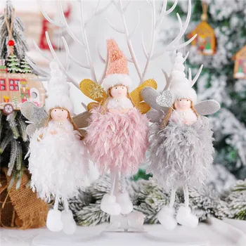 An Nou fericit 2023 Ornamente de Crăciun Cadouri de Crăciun DIY de Crăciun Înger Fată Copac Pandantiv Papusa Ornament Acasă Noel Natal