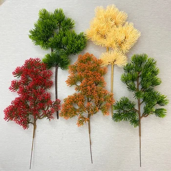 Simulare Ramura de Pin Artificiale Chiparos Verde Frunze de Copac de Ace de Pin, Frunze de Ramură pentru Nunta Biroul de Acasă Decor de Crăciun