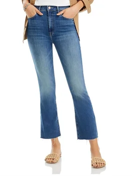 Femei Glezna-Lungime Blugi 2023 Nou High-Waisted Trunchiate Tiv Subțire Albastru Denim Moda Pantaloni
